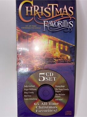Christmas Favorites 5 CD Set 65 All Time Favorite Holiday Music SEALED 1997